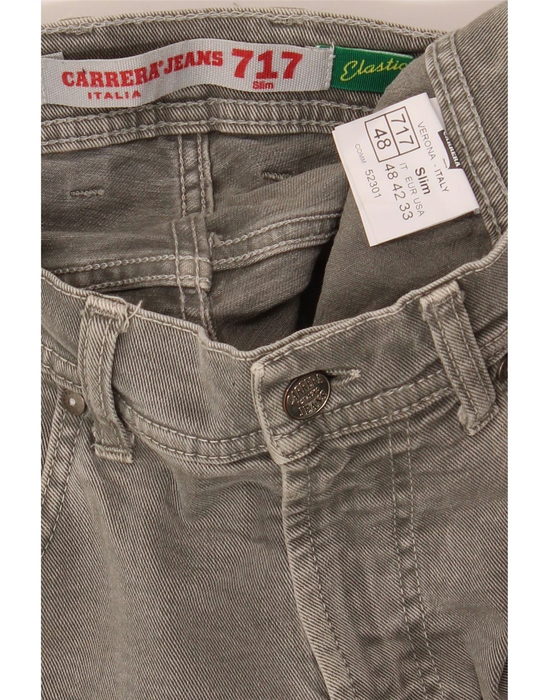 Dżinsy CARRERA Męskie 717 Slim IT 48 Medium W33 L32 Szara bawełna