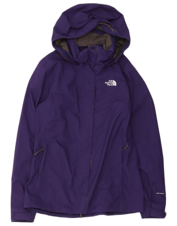 Damska kurtka przeciwdeszczowa z kapturem The North Face Dryvent UK 14, średni fiolet, nylon