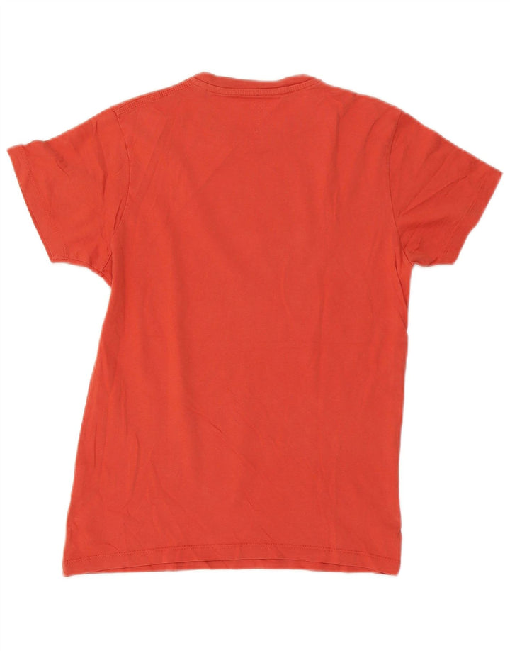 Męski T-shirt z grafiką Jack & Jones, mały, czerwony, bawełniany