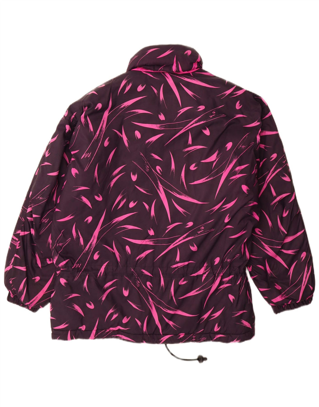 Damski płaszcz wiatrówka oversize Diadora UK 14 w kolorze średniofioletowym w kwiaty