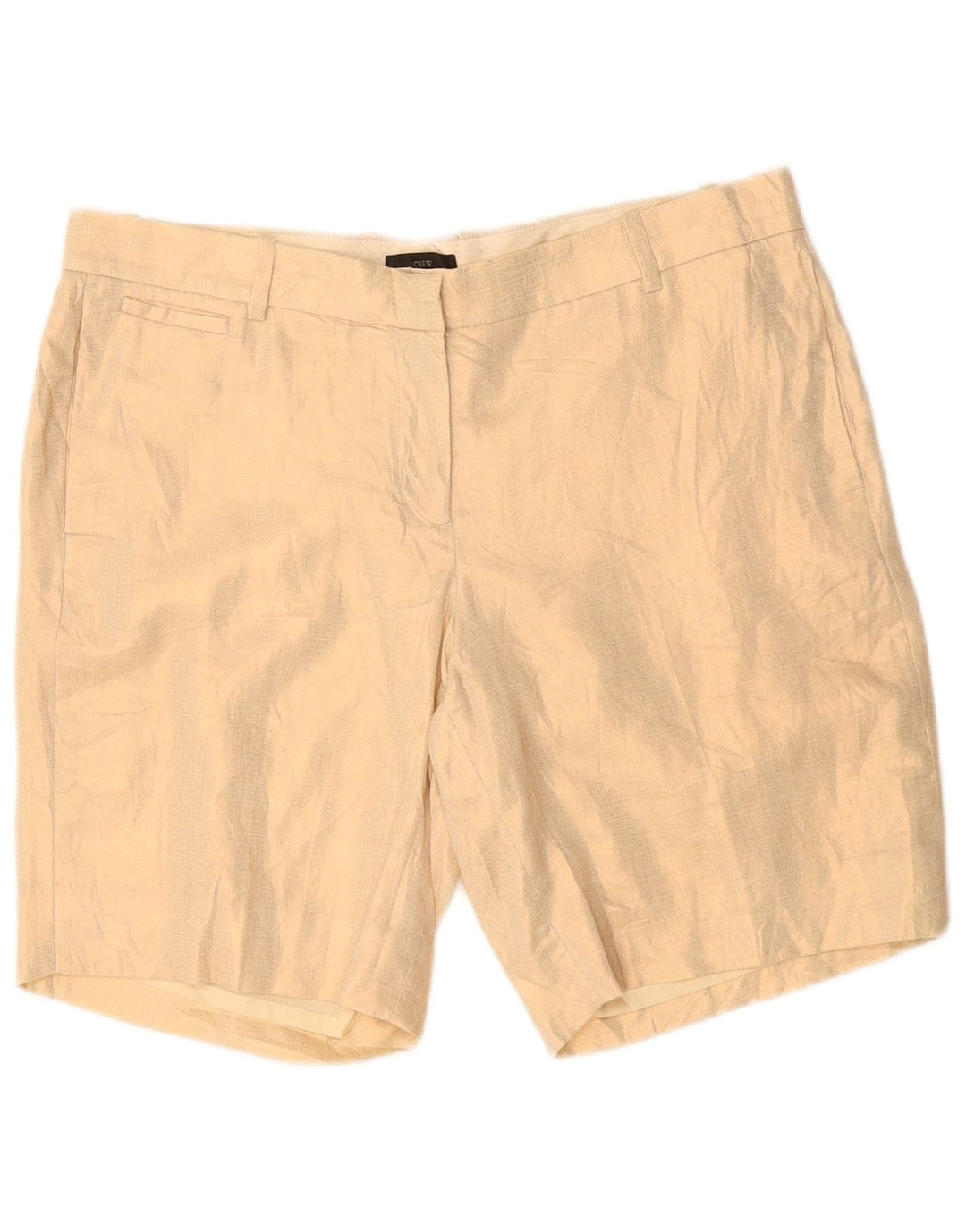 Damskie spodenki Chino J. CREW US 8 Medium W34 Beżowe lniane