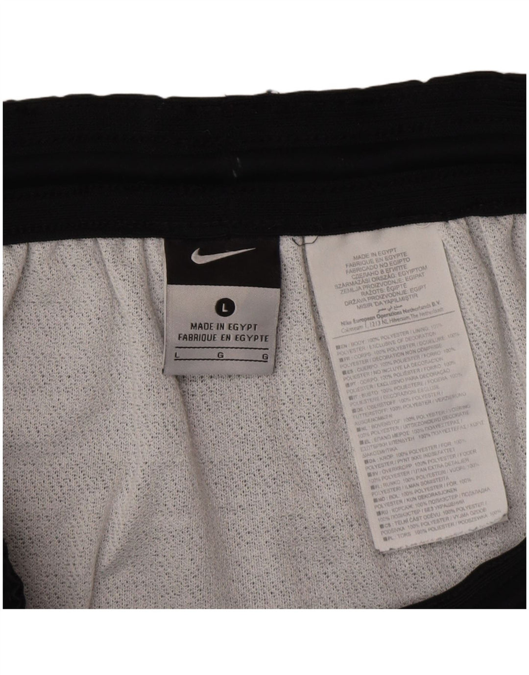 Męskie spodenki sportowe NIKE, duże, czarne, z poliestru