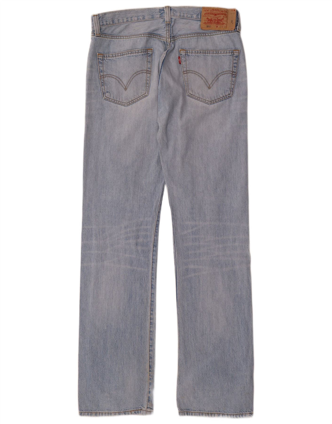 Męskie jeansy LEVI'S 501 Straight W33 L34 Niebieskie bawełniane