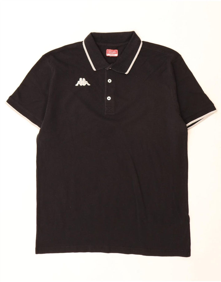 Męska koszulka polo Kappa, duża, czarna