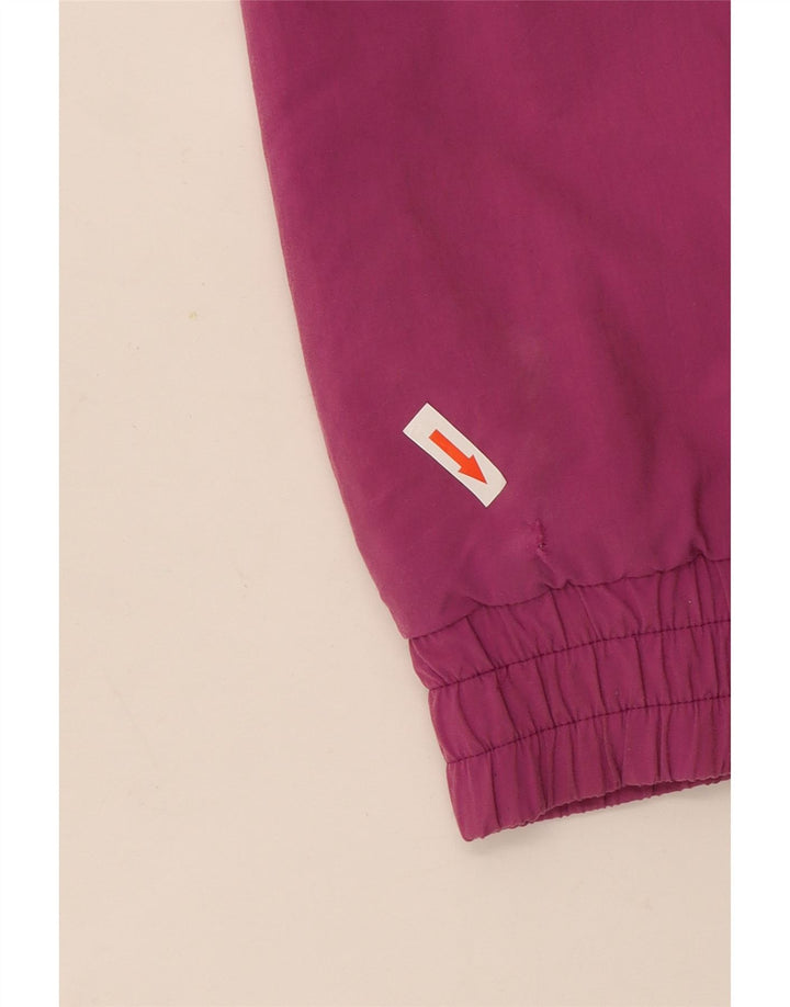 Męska kurtka narciarska Vintage Graphic Pullover UK 44 2XL Fioletowy blok kolorów