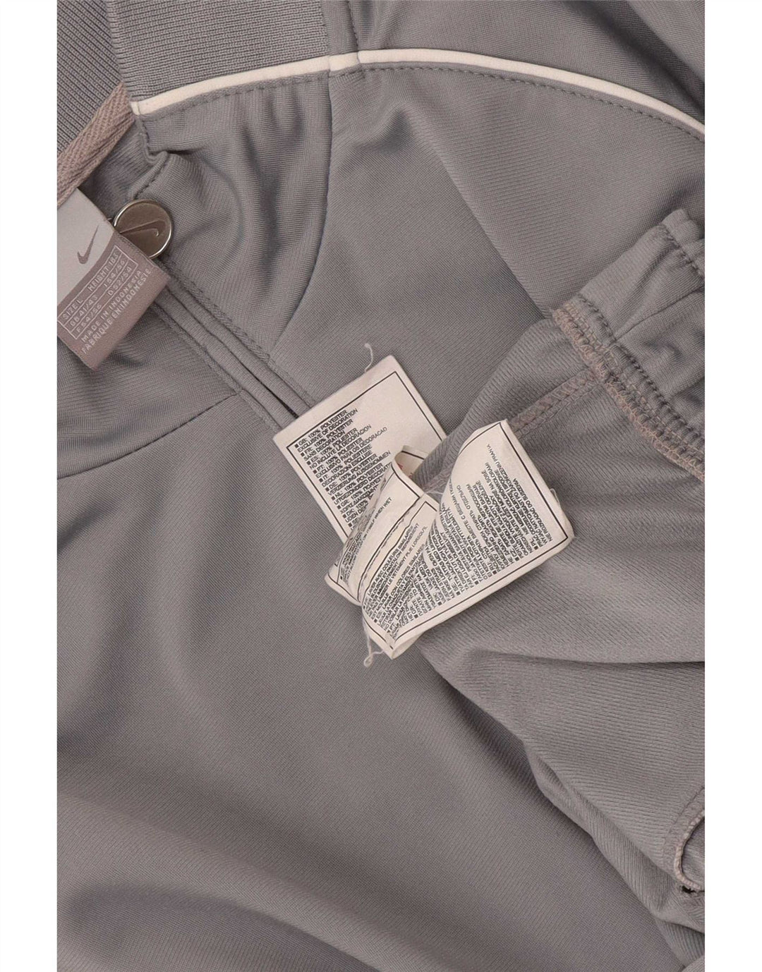 Męska kurtka dresowa Nike UK 41/43, duża, szara, poliestrowa