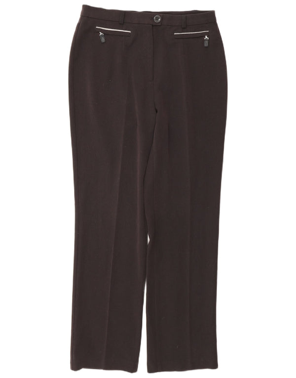 Marks & Spencer Damskie proste spodnie codzienne UK 12 Medium W30 L29 Czarne