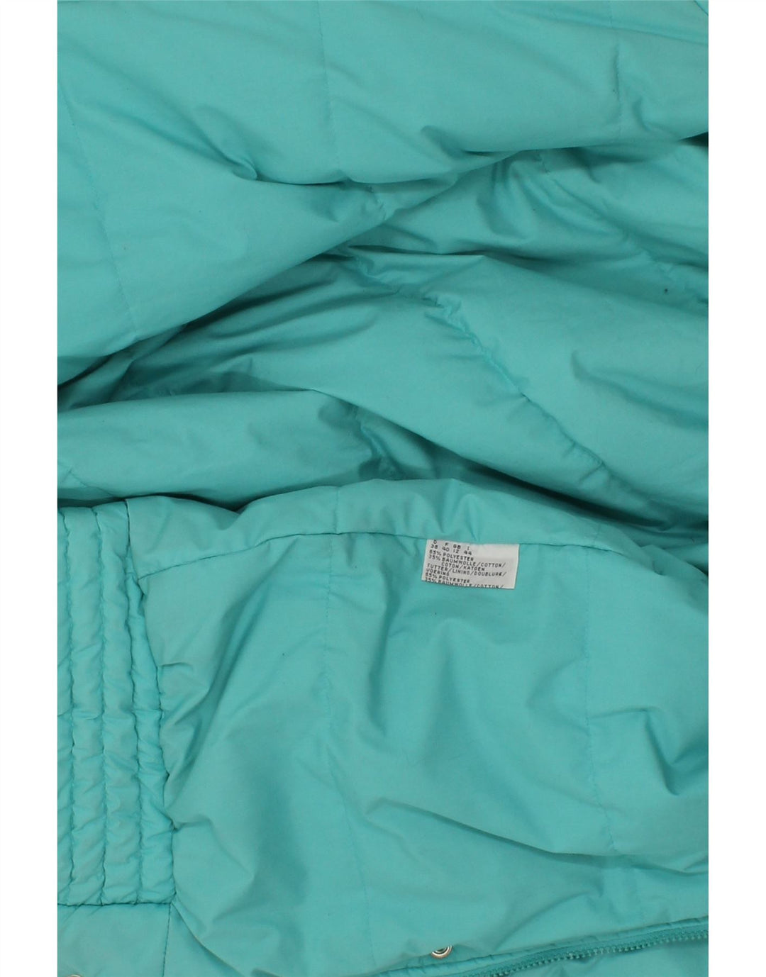 VINTAGE Womens Windbreaker Jacket UK 12 Medium Turquoise Polyester Vintage Vintage and Second-Hand Vintage from Messina Hembry 