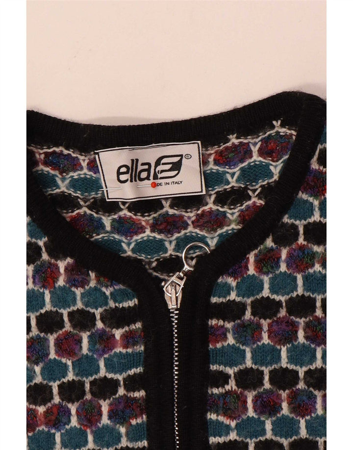 Sweter damski Ella Cardigan UK 16, duży, wielokolorowy, geometryczny