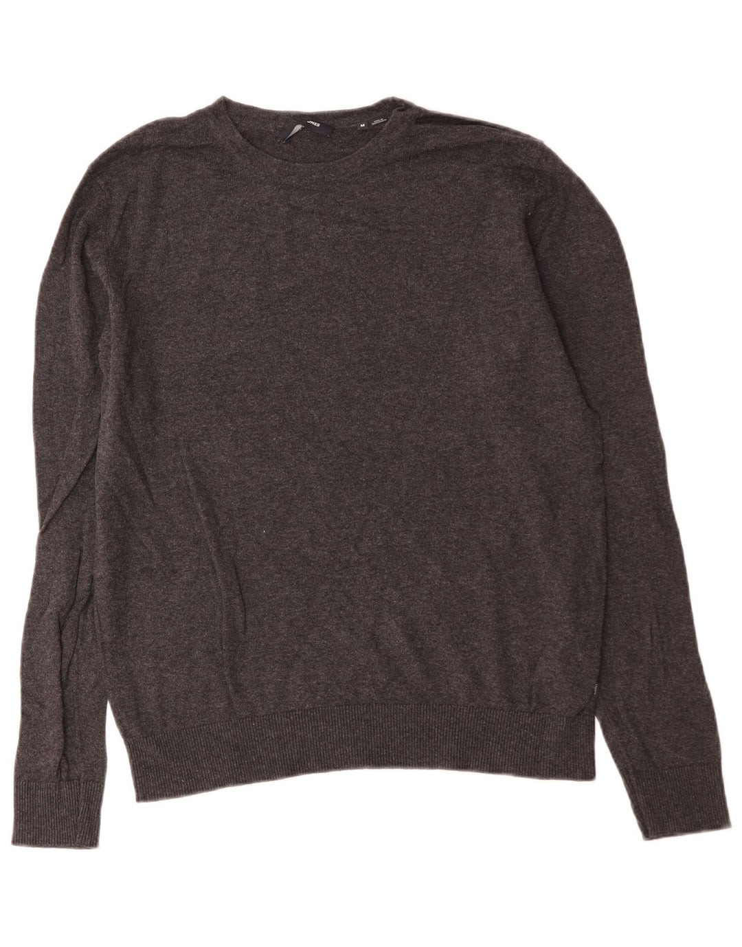 Męski sweter Jack & Jones z okrągłym dekoltem, średnioszary, bawełniany
