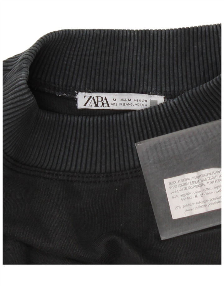 Damska sukienka maxi typu oversize Zara UK 14, średnia szara bawełna