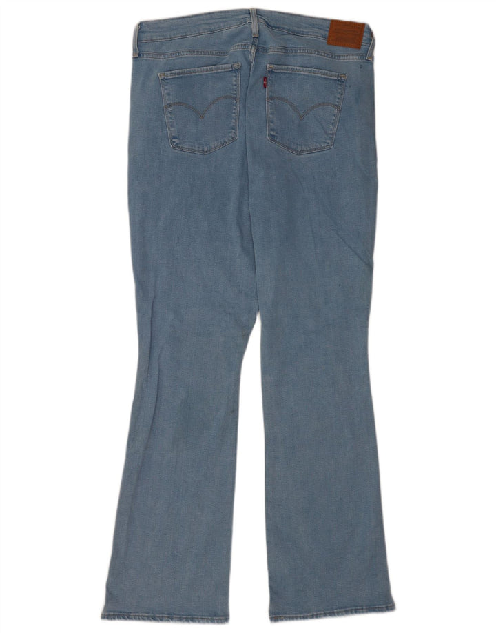 Damskie jeansy Levi's 725 z wysokim stanem Bootcut W34 L32 Niebieski Lyocell