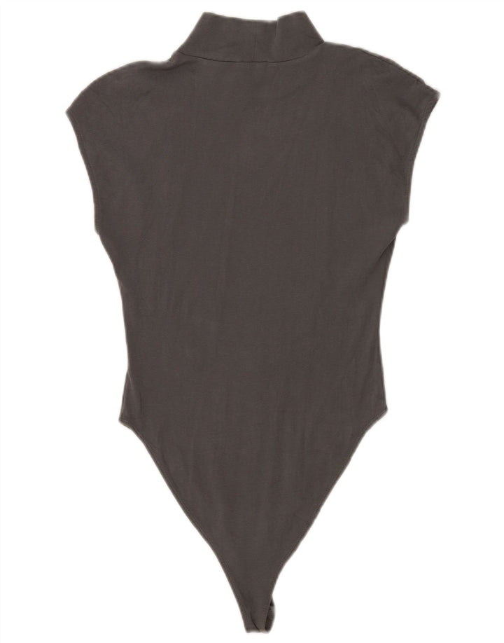 Damskie body bez rękawów Zara UK 12, średnioszare, bawełniane