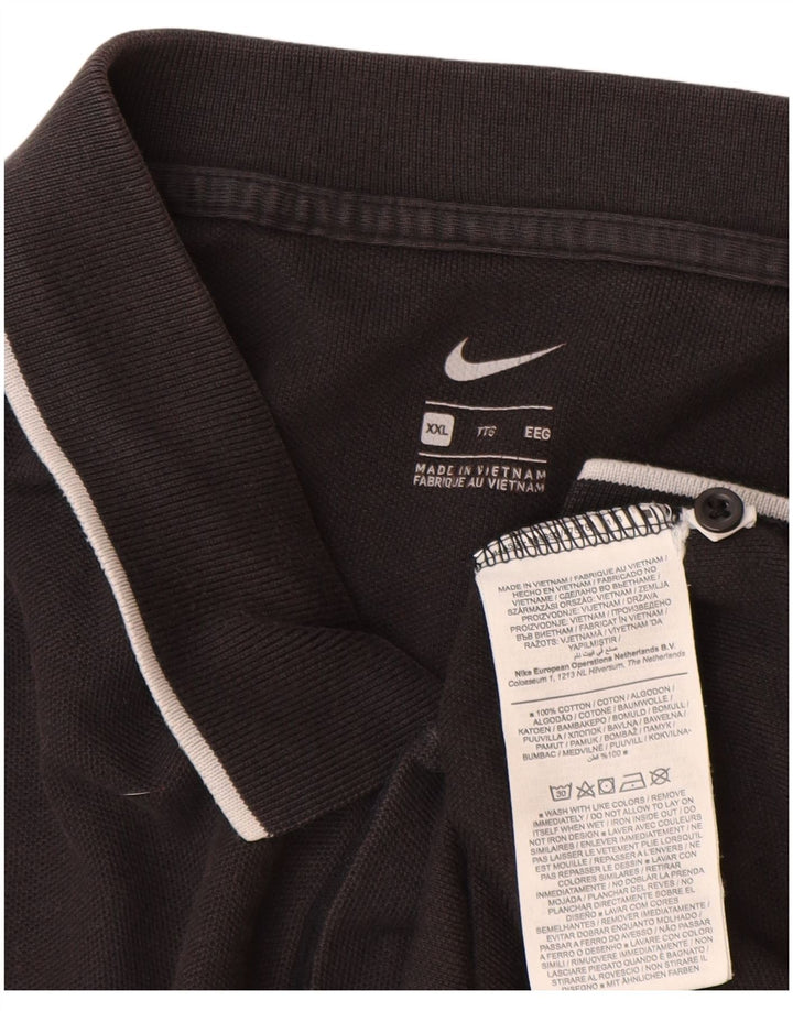 Męska koszulka polo NIKE 2XL, czarna, bawełniana