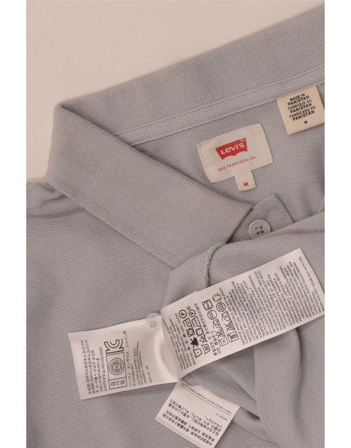 Męska koszulka polo Levi's, średnia niebieska, bawełniana