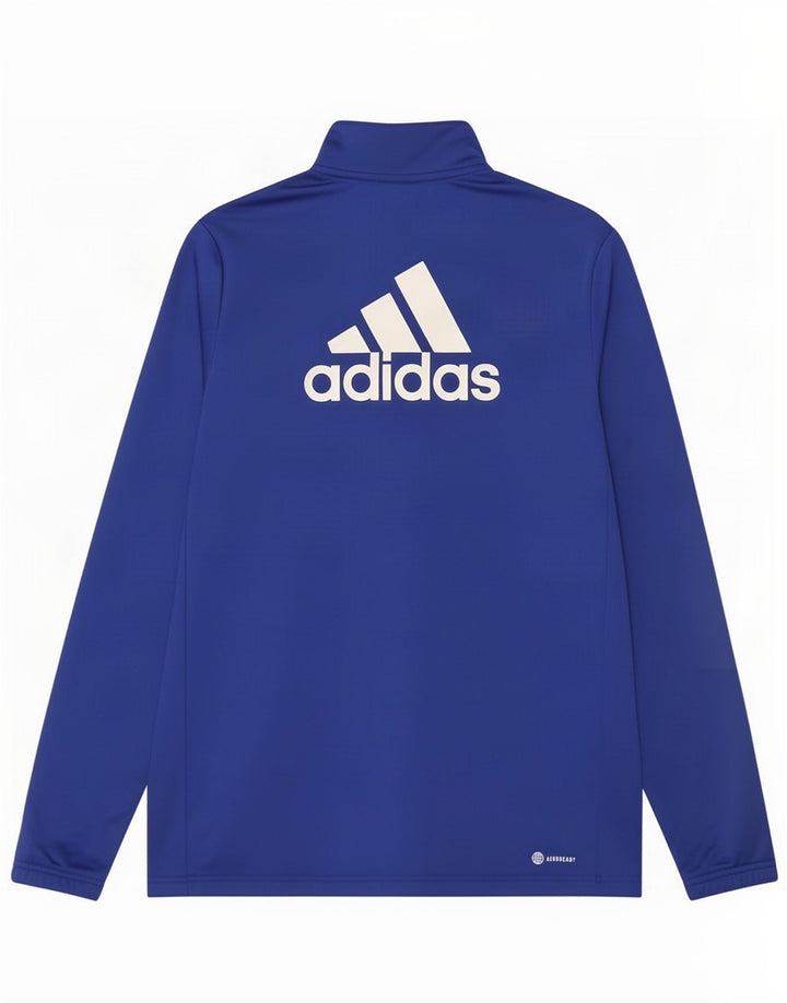 Chłopięca bluza dresowa Adidas z grafiką, 15-16 lat, niebieska, poliestrowa