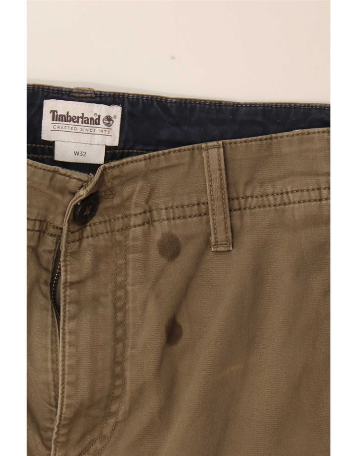 Męskie spodenki cargo Timberland W32, średnia bawełna khaki