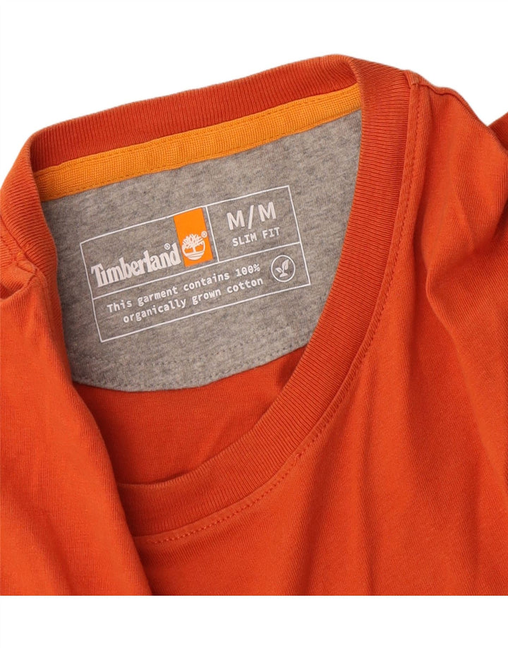 Męski T-shirt Timberland Slim Fit Top, średnia pomarańczowa bawełna