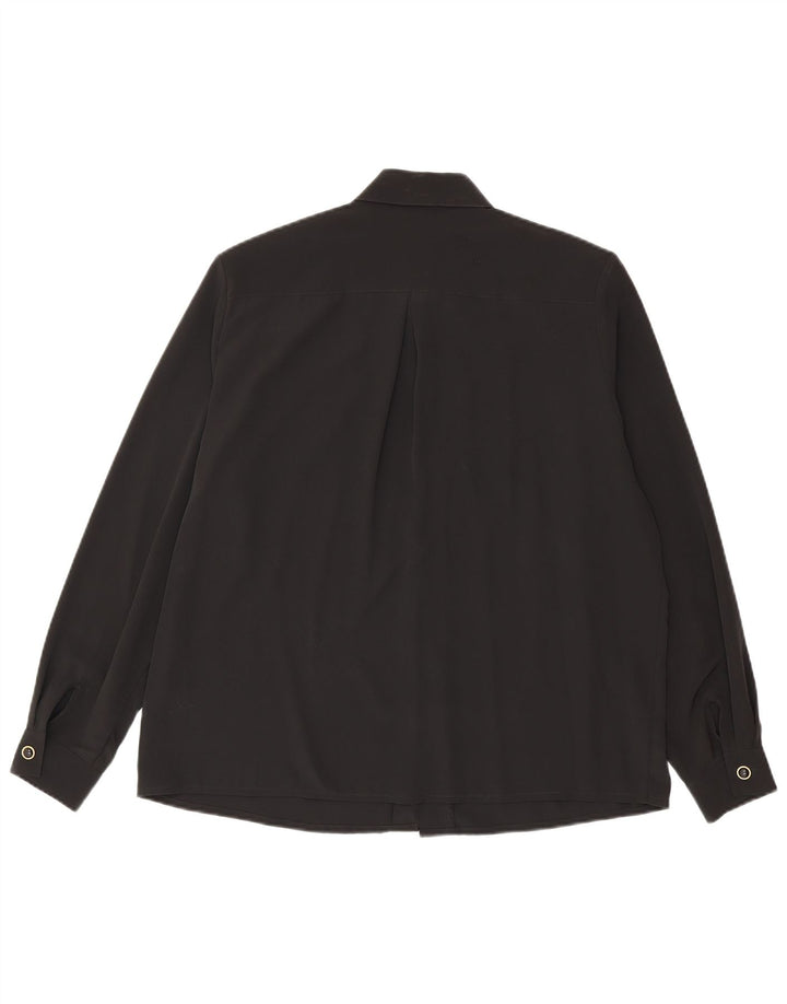Damska bluzka koszulowa Yessica EU 44 XL, czarny, kwiatowy, poliester