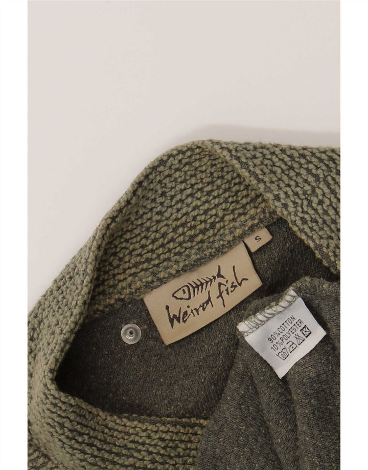 Bluza męska Weird Fish, mała, bawełniana w kolorze khaki