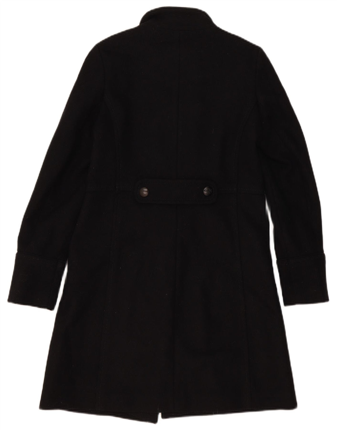Damski płaszcz dwurzędowy Massimo Dutti EU 36 XS, czarna wełna
