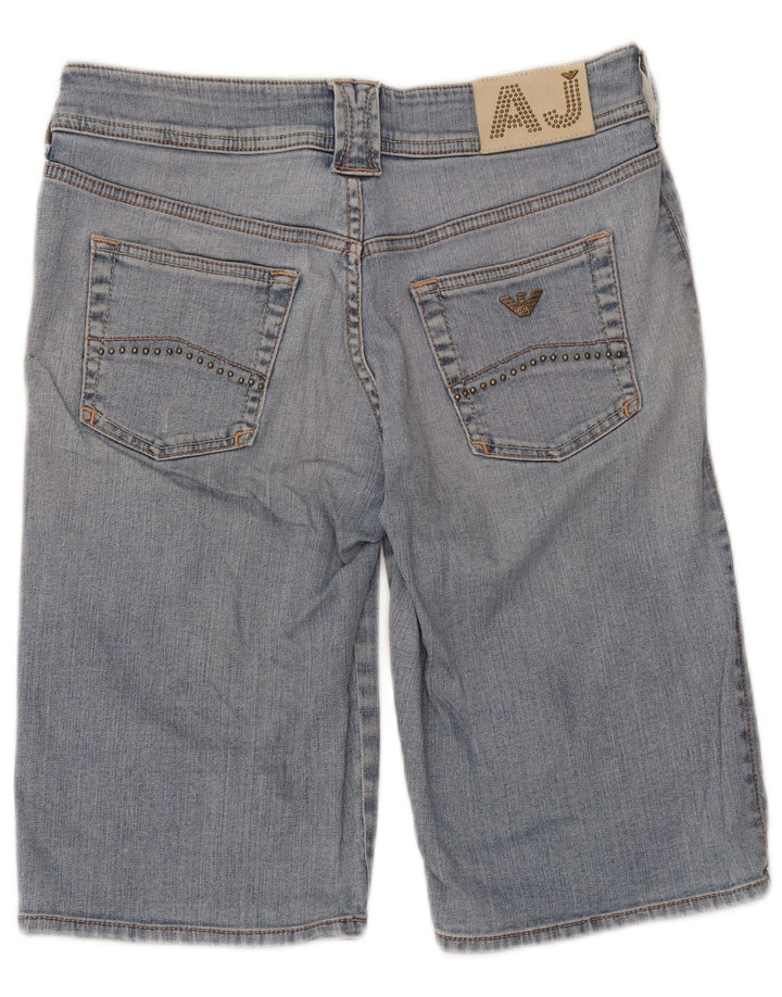 Damskie spodenki jeansowe Armani W28 Średni niebieski, bawełniany