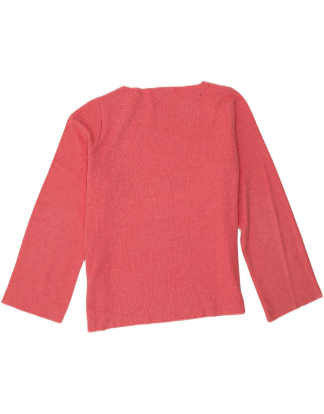 Damski top oversize z długim rękawem Zara UK 16, duży, różowy, bawełniany