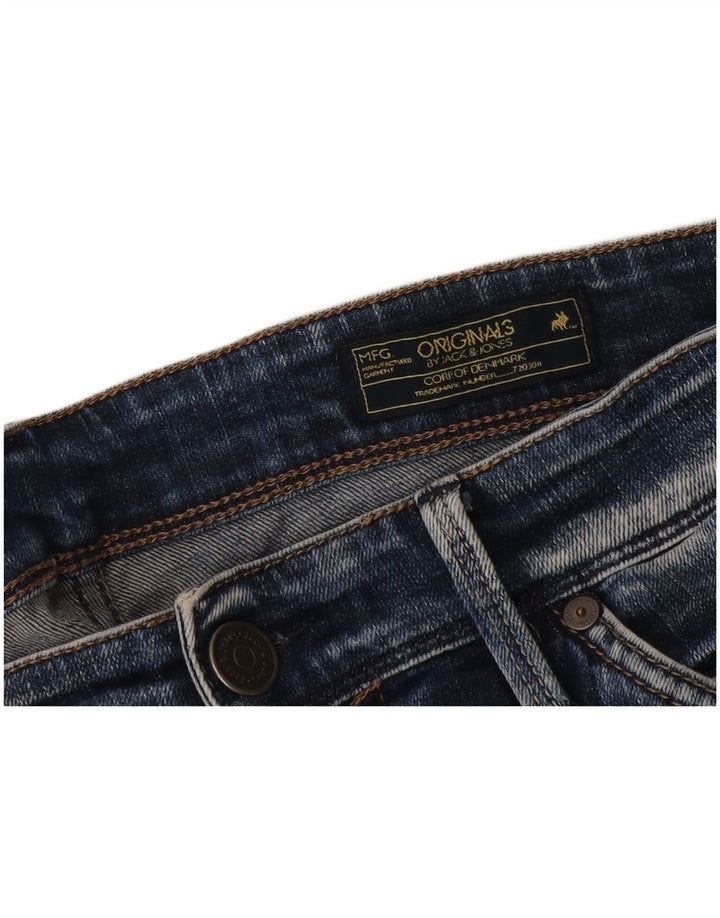 Męskie jeansy typu slim Jack & Jones W36 L33 Niebieskie
