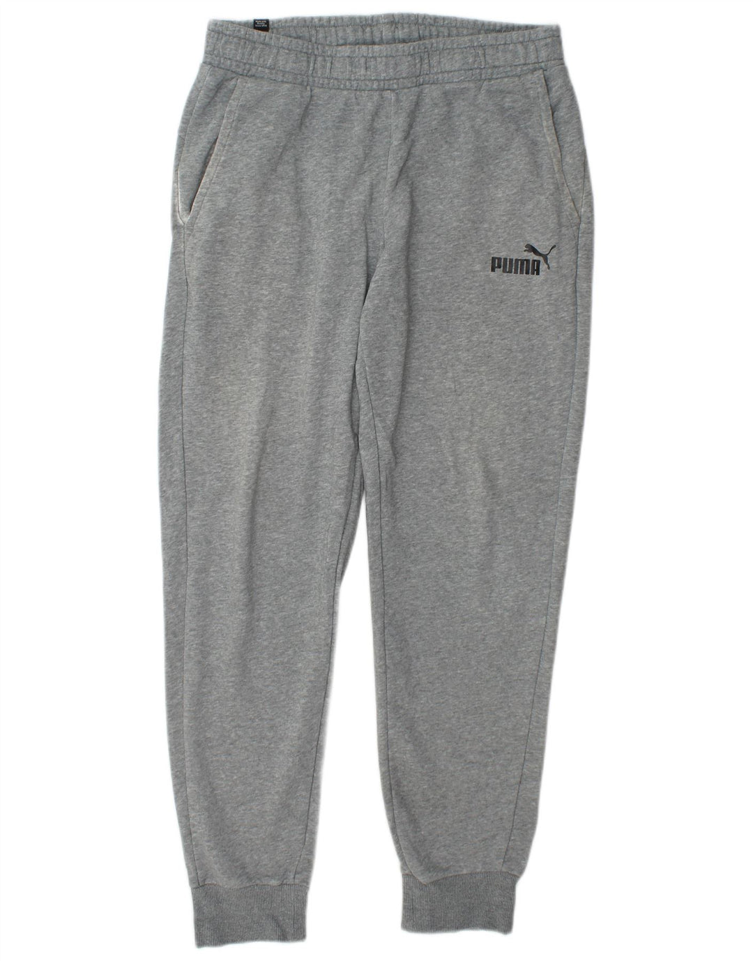 Męskie spodnie dresowe Puma Joggers, duże, szare, bawełniane