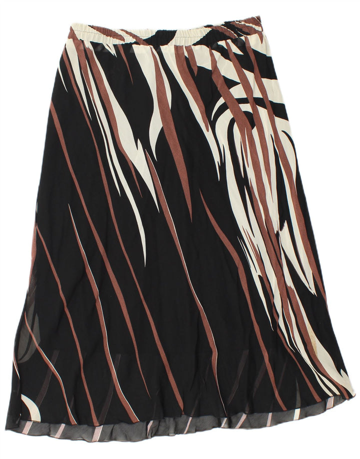 Vintage damska spódnica w kształcie litery A W30 średnie czarne paski