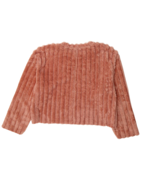 Damski sweter polarowy o luźnym kroju Zara UK 16, duży, różowy