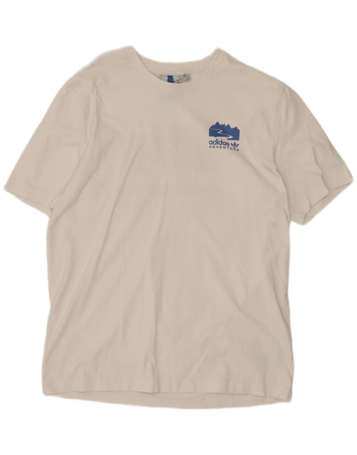 Męska koszulka graficzna Adidas Top Medium White Sports