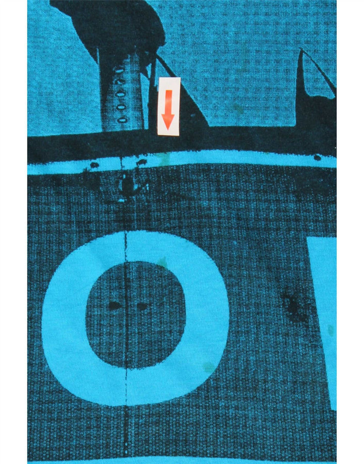 Męski T-shirt Lee z grafiką, góra XL, niebieska bawełna