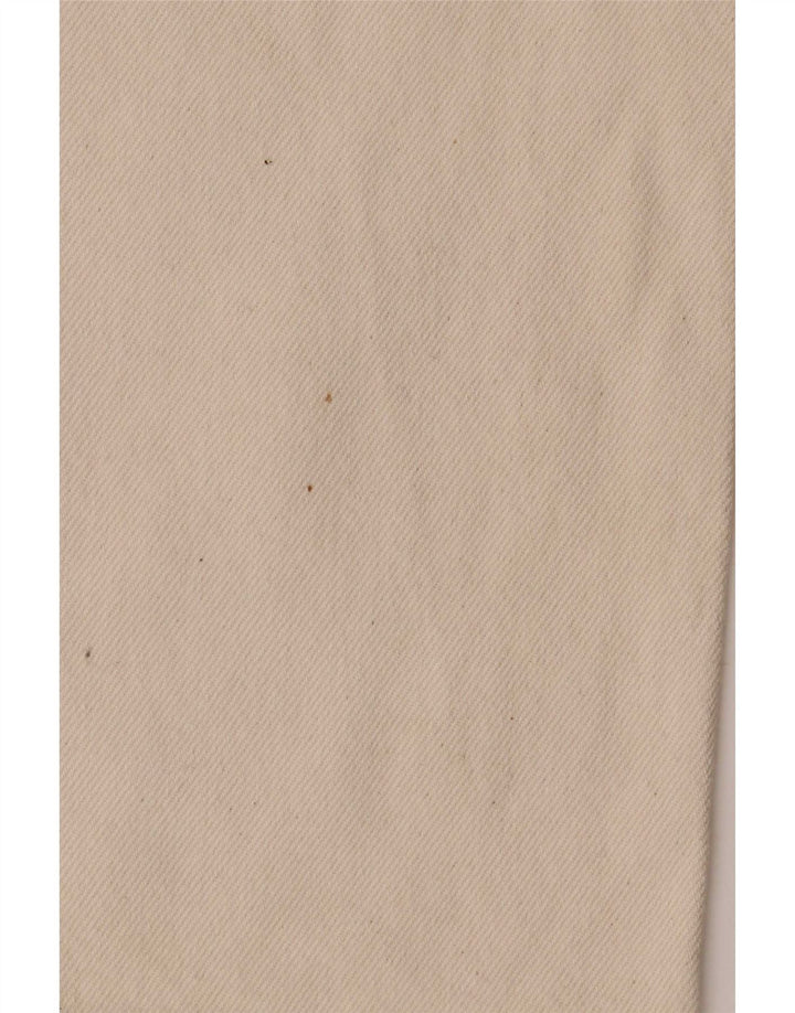 Wampum Męskie proste dżinsy IT 48 Medium W30 L32 Złamana biała bawełna