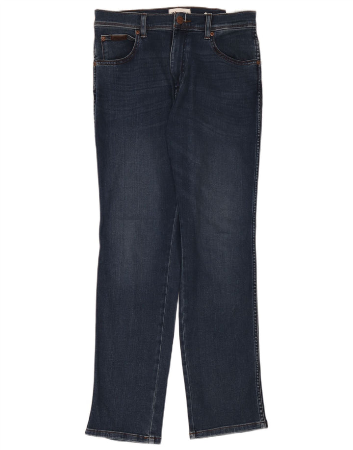 Męskie jeansy Wrangler Texas Slim W30 L30 Granatowe, bawełniane