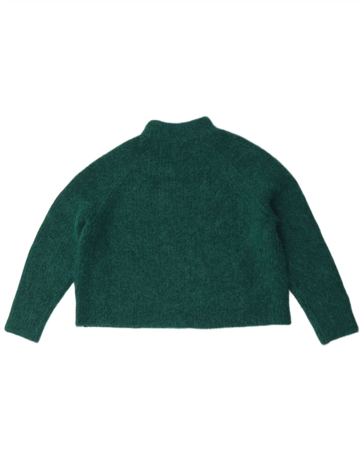 Damski sweter oversize Superdry z golfem UK 10 Small Green