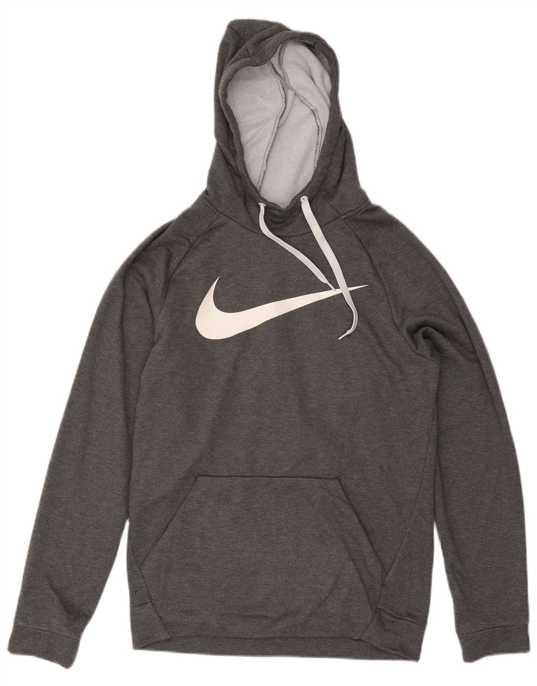 Męski sweter z kapturem Nike Dri Fit Graphic, mały, szary, poliestrowy