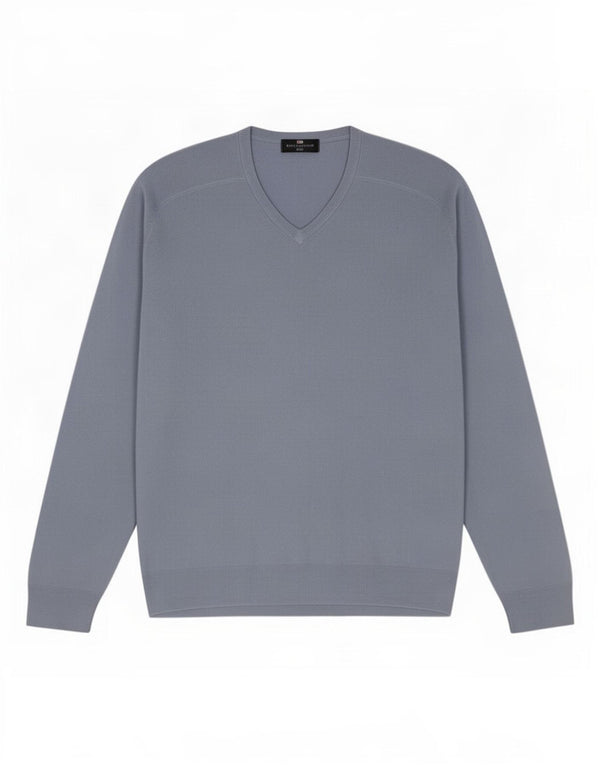 Marks & Spencer Mens Blue Harbour V-Neck Jumper Sweater XL Acrylic