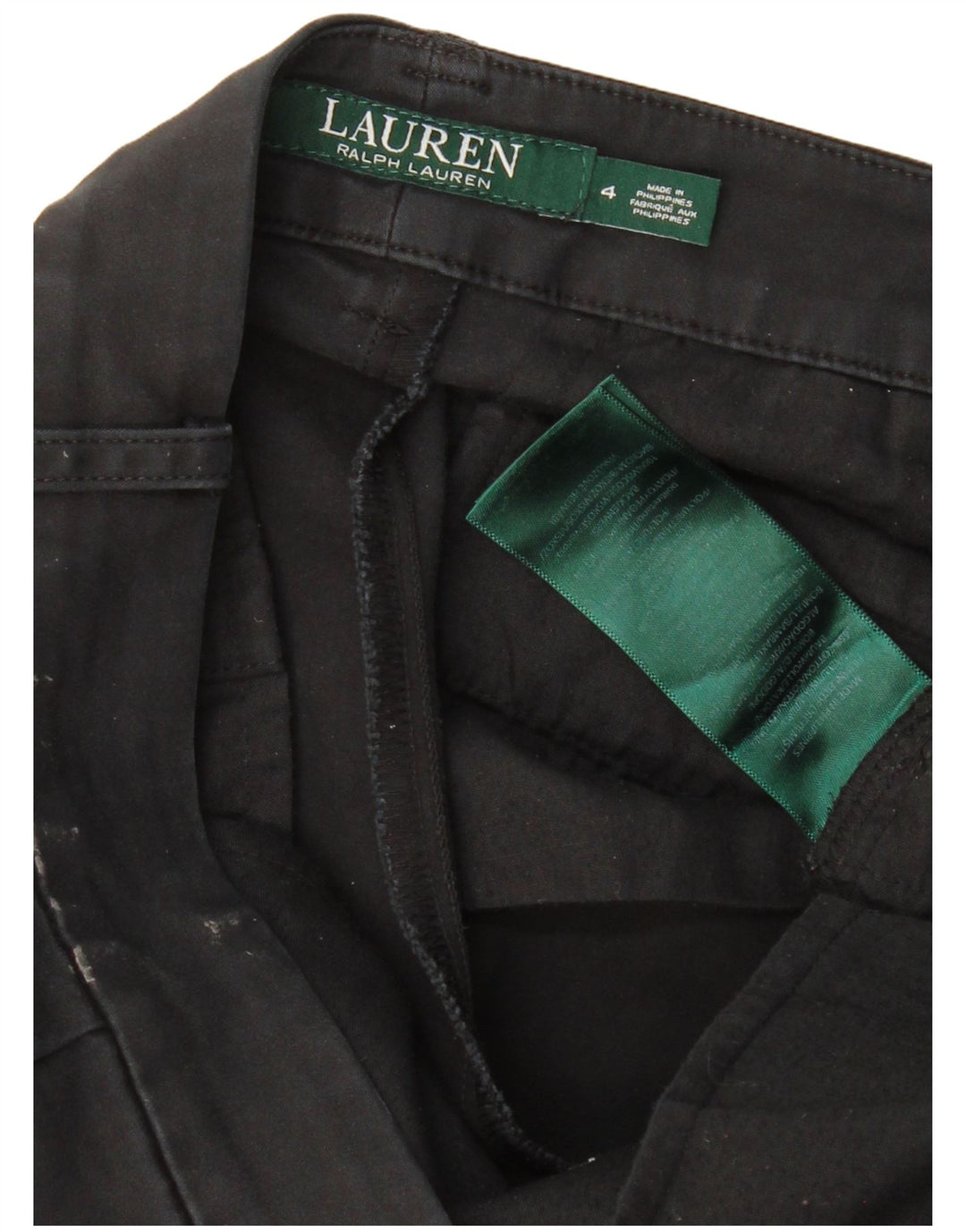 Damskie spodnie typu skinny Chino RALPH LAUREN US 4 Small W30 L28 Czarne