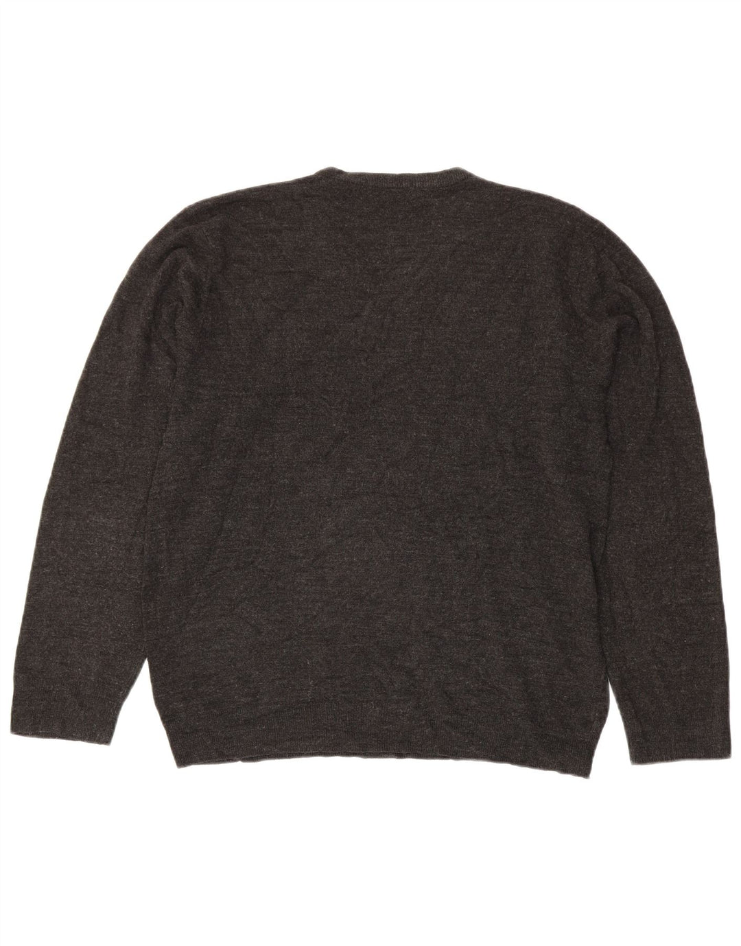 Męski sweter Marks & Spencer Blue Harbor z dekoltem w kształcie litery V, duży, szary, akrylowy