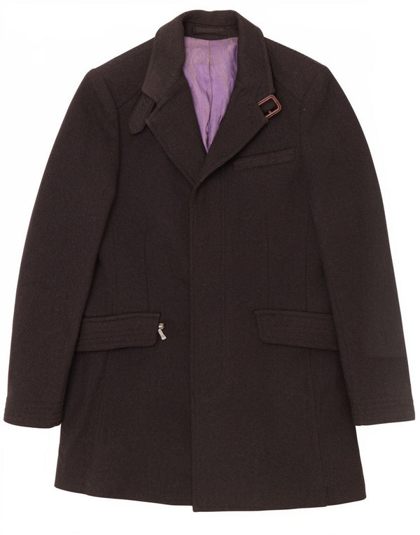 Płaszcz męski Ted Baker, rozmiar 3, średni czarny, wełniany, klasyczny