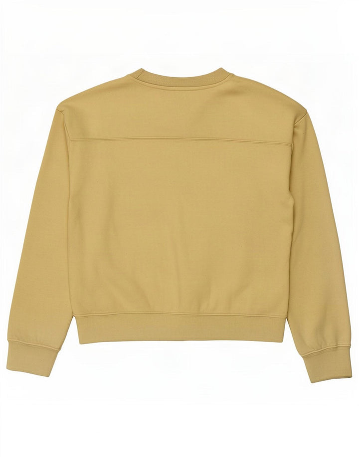 Damski sweter typu Crop Zara UK 14, średni żółty poliester