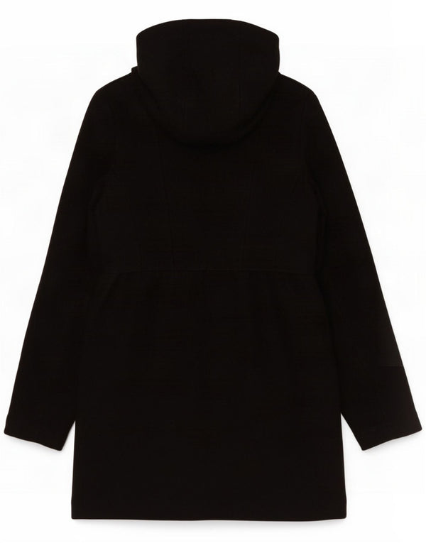 Zara Damski płaszcz z kapturem Trafaluc UK 12 Medium Black Wool
