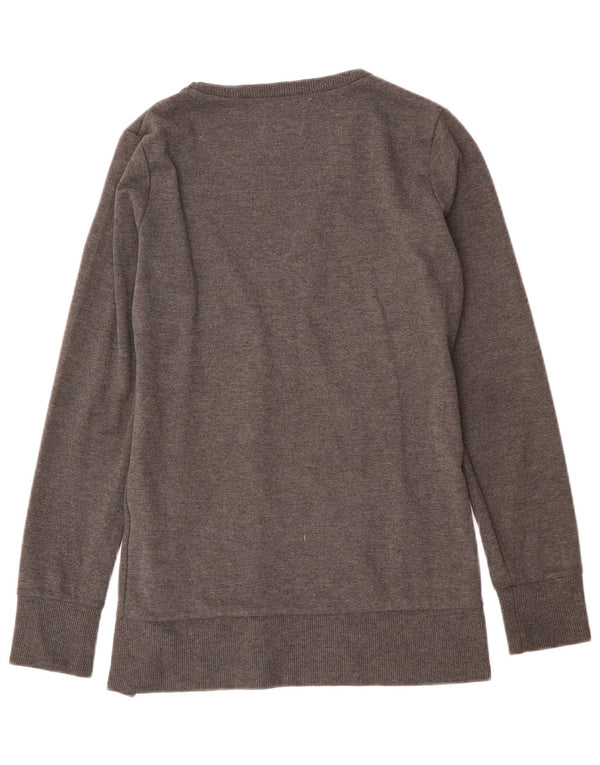 TIMBERLAND Womens Cardigan Sweater UK 10 Small Grey