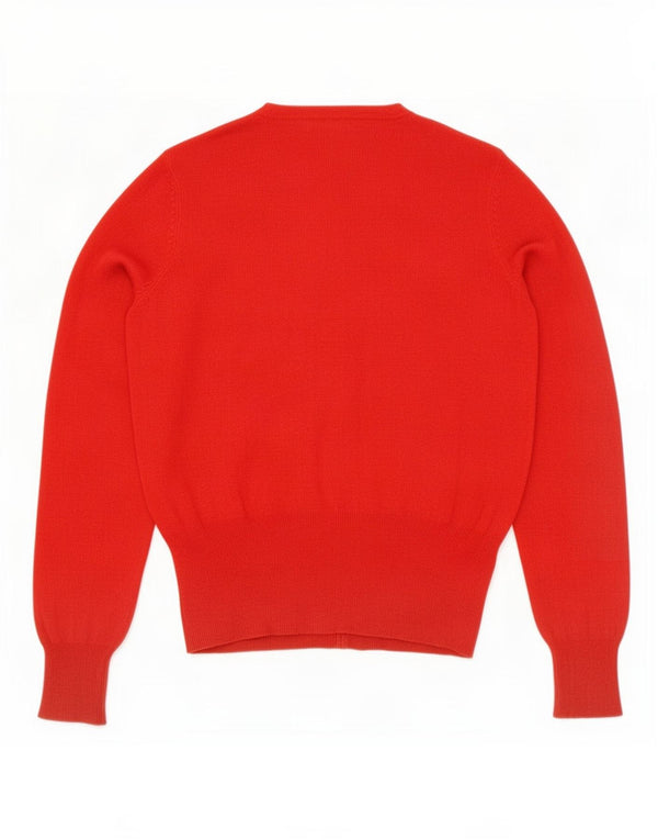 Marks & Spencer Damski sweter kardigan UK 8 Small Red Wiskoza