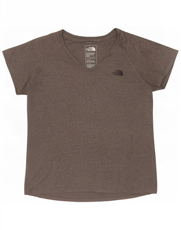 T-shirt damski The North Face UK 12, średni szary, nakrapiany poliester