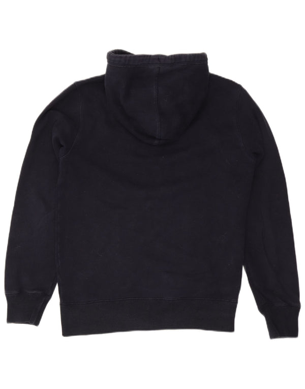 Męski sweter z kapturem i zamkiem błyskawicznym Fat Face, mały, granatowy, bawełniany