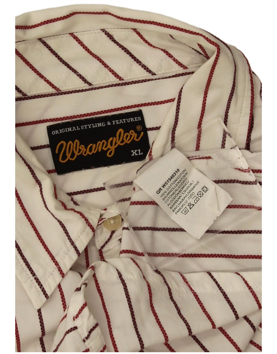 Koszula męska Wrangler XL, bawełniana w białe paski