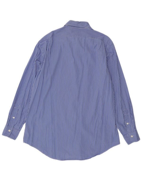 Koszula męska Polo Ralph Lauren o dopasowanym kroju, duża, niebieska, bawełniana w prążki