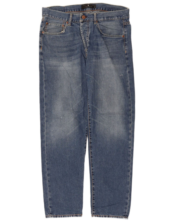 Męskie proste dżinsy Zara EU 44 Large W34 L29 Niebieskie